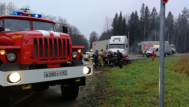 Женщина-водитель пострадала в результате ДТП в Волховском районе