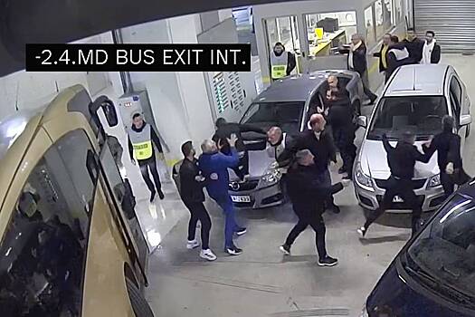 Появилось видео потасовки в Греции с участием российского футболиста