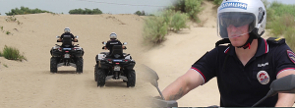 В Крснодарском крае полицейские обеспечивают безопасность отдыхающих с использованием передовых методов