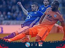 Дубль Ажорка за минуту спас «Страсбур» от поражения в матче с «Лионом»