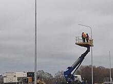 На Северной окружной в Рязани установили 30 фонарей
