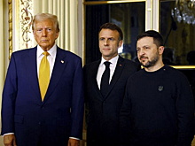 Зеленский встретился с Трампом и Макроном в Париже