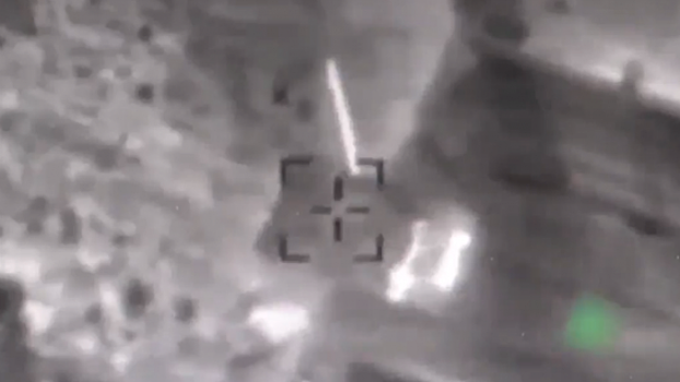 Видео авиаудара ВВС Израиля по сирийской армии на Голанских высотах