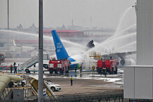 В Китае загорелся самолет российской авиакомпании