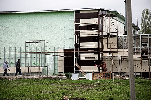 В селе Стрельцы Тамбовского района продолжается капитальный ремонт дома культуры в рамках нацпроекта