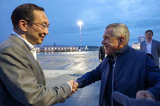 Минниханов прибыл в Якутию с рабочим визитом