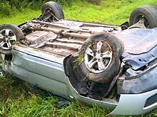 В Белохолуницком районе Kia Sportage улетел в кювет