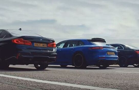 Заряженные BMW, Mercedes и Porsche сравнили в гонке по прямой