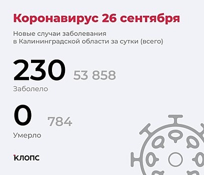 У 180 — ОРВИ, у 27 — пневмония: подробности о ситуации с ковидом в Калининградской области