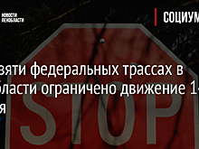 На девяти федеральных трассах в Ленобласти ограничено движение 14 апреля