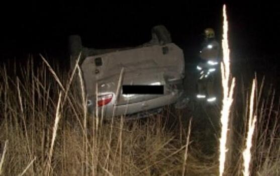 В Курской области перевернулся NISSAN