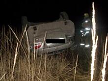 В Курской области перевернулся NISSAN