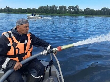 Новый выброс топлива произошел на Енисее