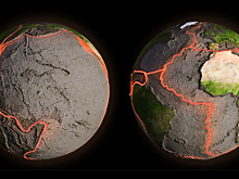 Древние тектонические плиты «растекаются» по ядру Земли