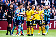 В чемпионате Швеции по футболу был сыгран странный тайм: видео