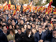 Тысячи манифестантов вышли на улицы в Мадриде