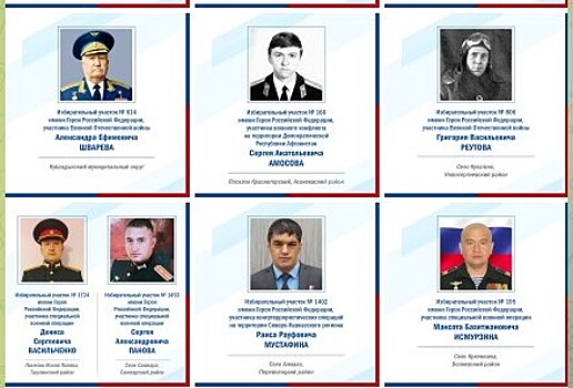 11 избирательным участкам Оренбуржья присвоили имена Героев России