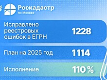 Более 1,2 тысячи реестровых ошибок исправлено в столице