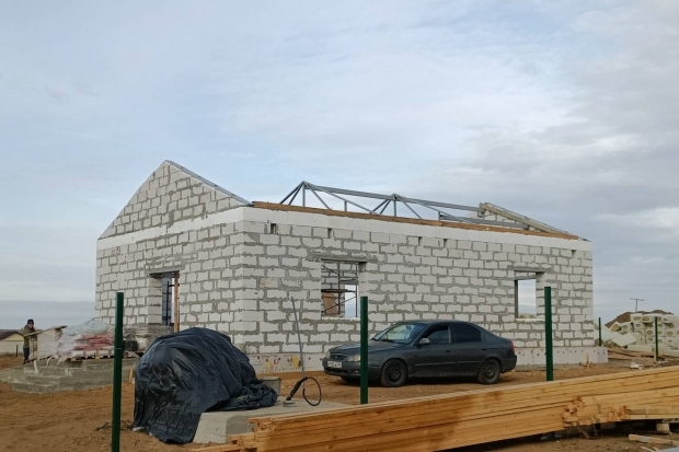В Камышинском районе строят новый фельдшерско-акушерский пункт