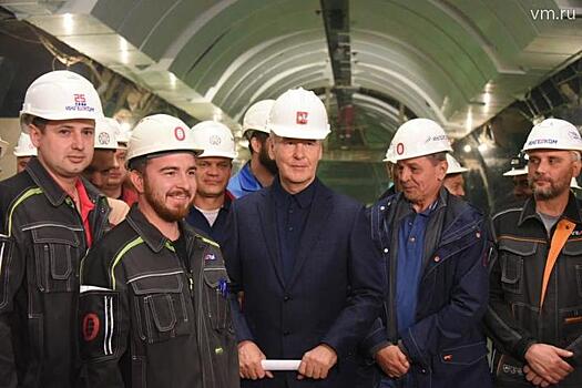 Собянин дал старт проходке тоннеля на участке БКЛ