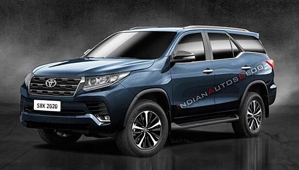 Новый Toyota Fortuner показали на первых изображениях