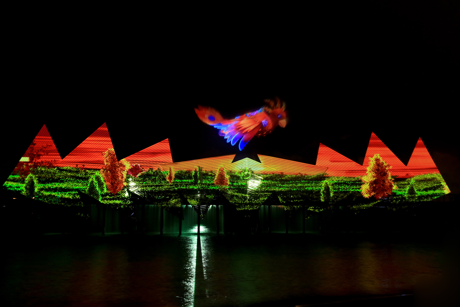 Шоу «Крылья времени», Остров Сентоза, Сингапур, Азия