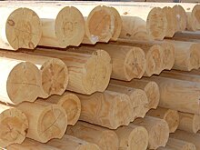 Из Кировской области за рубеж отправили около тысячи кубов домокомплектов из оцилиндрованного бревна.
