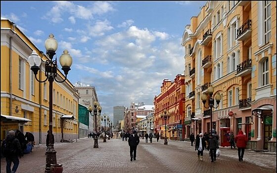 Улица Старый Арбат в Москве