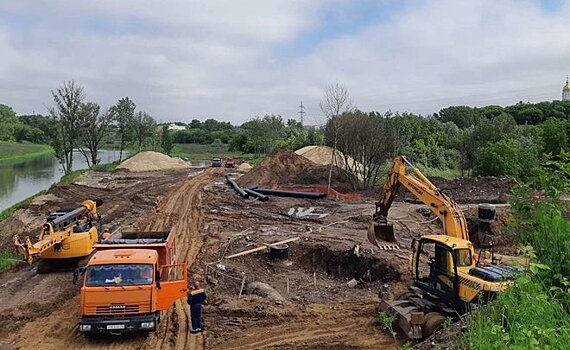 Появились первые фотографии стройки дороги-дублера Горьковского шоссе