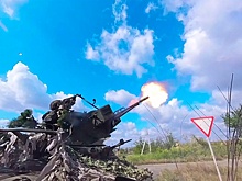 Расчет мобильной установки показал уничтожение ударного дрона ВСУ