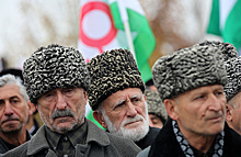 В Назрани — митинг противников соглашения о границе с Чечней