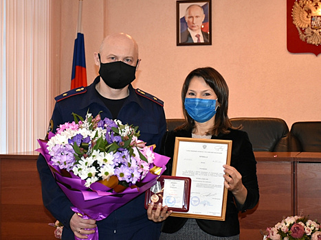 Роза Анохина удостоена медали СКР «За содействие»