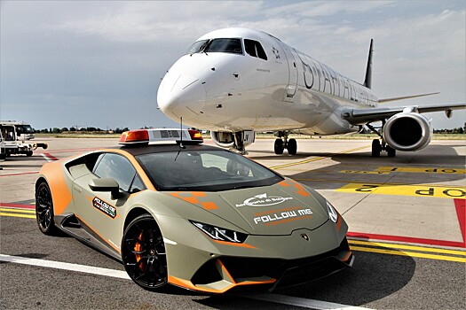 Аэропорт Болоньи получил новый Lamborghini Huracan Evo в качестве машины сопровождения