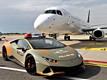 Аэропорт Болоньи получил новый Lamborghini Huracan Evo в качестве машины сопровождения