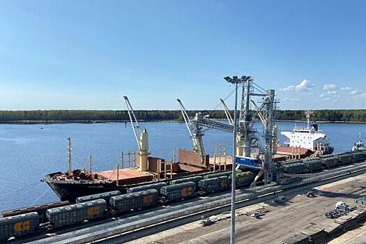 Первый глубоководный зерновой терминал на всем Северо-Западе открыли в порту Высоцк