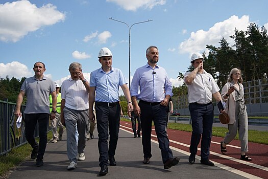 Партийный десант «Единой России» проверил строительство транспортного объекта в Курске