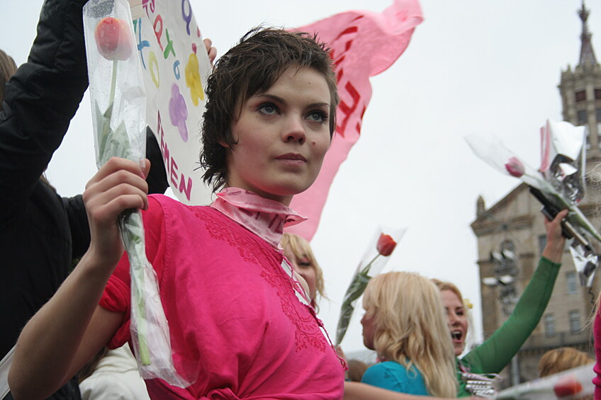Шачко основала Femen в апреле 2008 года вместе с Анной Гуцол и Александрой Шевченко