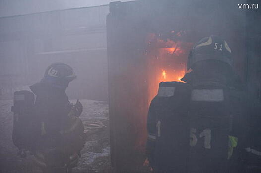 Произошел пожар на севере Москвы в районе Бибирево