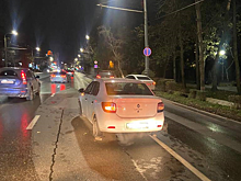 Три машины столкнулись на проспекте Стачки в Ростове и обеспечили затор на несколько часов