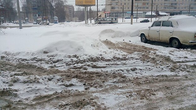 Проезд на Московской за всю зиму чистили всего 2 раза