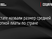 В Росстате назвали размер средней заработной платы по стране