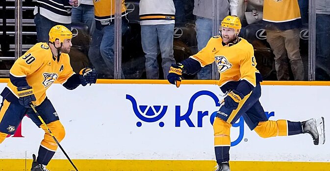 «Нэшвилл» победил «Сент-Луис» (6:5), отыгравшись с 1:5. Стэмкос забросил 5-ю и 6-ю шайбы «Предаторс», завершив 2-й такой камбэк в истории клуба