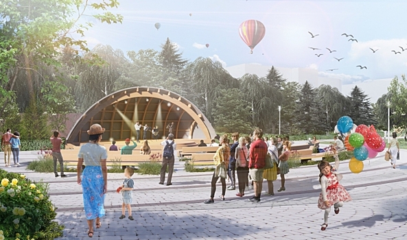 В Комсомольском саду Волгограда появится летняя сцена с амфитеатром