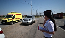 На посту ДПС под Волгоградом прошла акция «Безопасная дорога к морю»