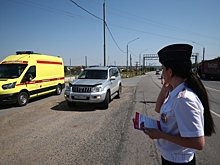 На посту ДПС под Волгоградом прошла акция «Безопасная дорога к морю»