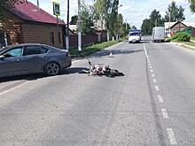 В Скопине подросток попал в аварию на мотоцикле