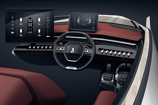 Компания Peugeot приспособила свой фирменный интерьер для лодок
