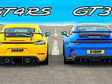 Видео: спорткары Porsche 911 и Porsche 718 с одним и тем же мотором сошлись в дуэли на прямой