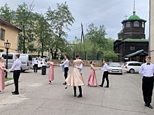 Студенты колледжа обустроили площадку у Музея декабристов в Чите при грантовой поддержке губернатора