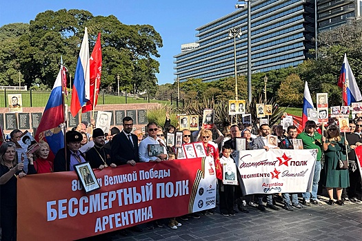 В каких странах мира прошли памятные акции "Бессмертного полка"